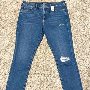 Express Skinny Mid-Rise Distressed Jean